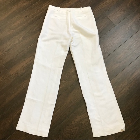 Calvin Klein collection white linen blend pant - Picture 4 of 5